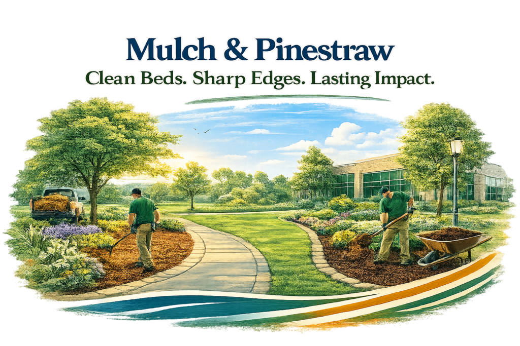 Mulch and Pine Straw Installation in Winder GA